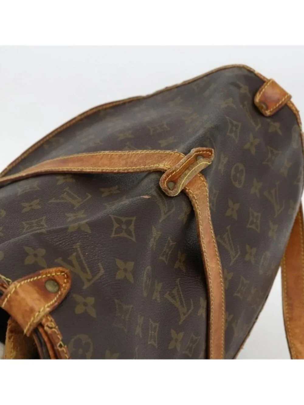 Authentic LOUIS VUITTON Monogram Saumur 35 Shoulder Bag M42254 LV